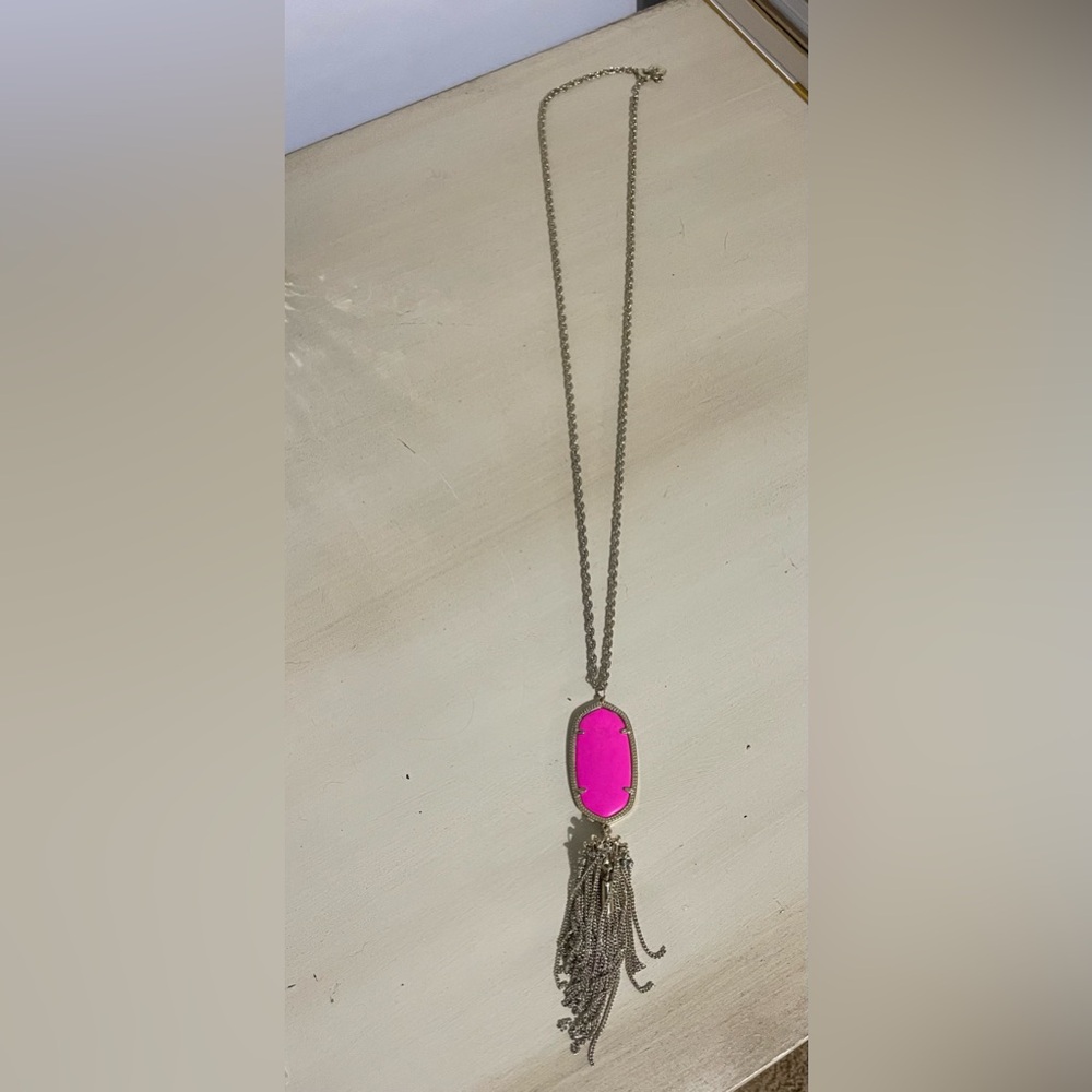 Kendra Scott “Rayne” Long Pendant Necklace